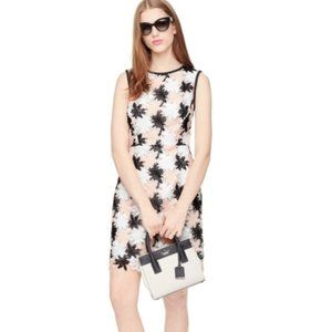 Kate Spade Tiger Lily Embroidered Sheath Dress